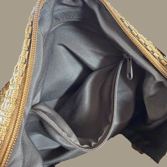 The Sak Elliott Lucca tan woven faux leather crossbody bag - Picture 9 of 12